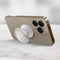 PopSockets - PopGrip - Verwisselbare Telefoonbutton en Standaard - Gold Lutz Marble