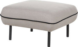 TONSBERG - Ottomaan - Lichtgrijs - Polyester