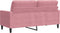vidaXL - Tweezitsbank - 140 - cm - fluweel - roze