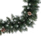 Dennenslinger/dennen guirlande - groen - 180 x 7 cm - besneeuwd - kerstversiering