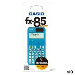 Casio FX-85SPCW - Wetenschappelijke rekenmachine - 293 functies - Blauw (10 stuks)