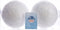 Snwbal foam d10cm wit glitter 2st