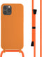 imoshion Hoesje Geschikt voor iPhone 12 Pro / 12 Hoesje Met Koord - imoshion Siliconen hoesje met koord - Oranje