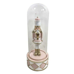 Kerstversiering DKD Home Decor Kristal Hars Notenkraker (10 x 10 x 26 cm) (2 Stuks)