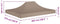 vidaXL - Partytentdak 270 g/m² - 410 x 280 cm - taupe