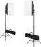 vidaXL - Fotostudioset - met - softboxlampen, - achtergrond - en - reflector