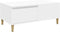 vidaXL - Salontafel - 90x50x36,5 - cm - bewerkt - hout - wit