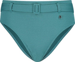 Beachlife Brittany Blue - highwaist bikinibroekje - riemdetail - maat 38