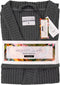 Heckettlane Badjas Wafel - Ochtendjas Unisex - 65% Gerecycled Katoen - Grijs - L