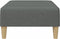 vidaXL - Voetenbank - 77x55x31 - cm - stof - donkergrijs