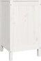 vidaXL - Wasmand - 44x44x76 - cm - massief - grenenhout - wit