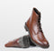 PS Poelman Laren - Veterboots - Leer - Cognac - Maat 45