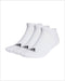 adidas Sportswear - Gevoerde Korte Sokken - Demping en Voetboogondersteuning - Wit (3 paar)