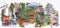 Thea Gouverneur - Borduurpakket met telpatroon - 548 - Voorgesorteerde DMC Garens - Japan - Linnen - 79 cm x 35 cm - DIY Kit
