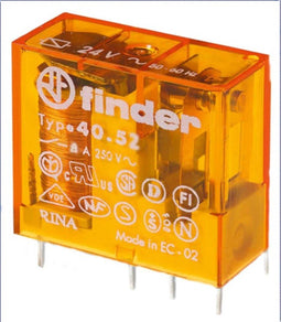 Finder 40.52.8.230.0000 Printrelais 230 V/AC 8 A 2x wisselcontact 1 stuk(s)