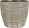 Mica Decorations Durban - Bloempot Buiten - Set van 3 - H36 x Ø40 cm - Lichtgrijs (set van 3)