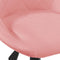 vidaXL - Eetkamerstoel - draaibaar - fluweel - roze