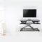 Desk V7 DT2SSB-1E Black MDF Wood