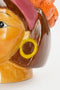 Mica Decorations Funny Bloempot Binnen - L20 x B20 x H22 cm - Dolomiet - Oranje