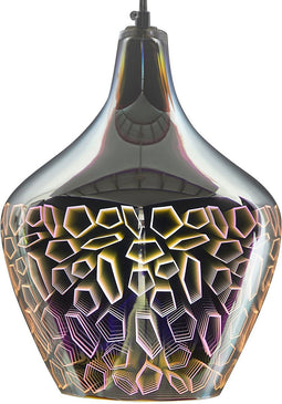 SOANA - Hanglamp - Zilver - Glas