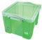 Really Useful Box - Box opbergdoos 35 liter, transparant groen