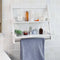 SoBuy Badkamerrek - Wit - 63x19x57 cm - MDF - FRG117-W