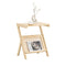 SoBuy Bijzettafel FBT122-N - Met Tijdschriftenhouder - 45 x 36 x 56 cm - Lichte Houtkleur
