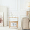 SoBuy Bijzettafel FBT122-N - Met Tijdschriftenhouder - 45 x 36 x 56 cm - Lichte Houtkleur
