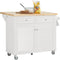 SoBuy Keukeneiland - FKW84-II-WN - Uitschuifbaar - MDF & Hout - Max. 75kg - 115x71x94cm - Wit