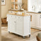 SoBuy Keukeneiland - FKW84-II-WN - Uitschuifbaar - MDF & Hout - Max. 75kg - 115x71x94cm - Wit