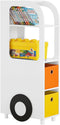 Sobuy Kinder Boekenkast - Wit - 50x26x110 cm