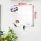 SoBuy Magneetbord FRG46 - Magnetisch - 40 x 40 cm - Wit