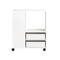 SoBuy Printertafel - FBT129-W - Onderstel met 2 Laden - 60 x 35 x 71 cm - Wit