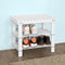 SoBuy - Schoenenrek met bankje - Wit - 50x29x45 cm
