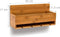 SoBuy - Wandgemonteerd wijnrek met glazenhouder - 17x37x115 cm
