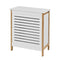 SoBuy Wasmand - wit - 50x30x60 cm