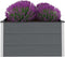 vidaXL - Plantenbak - verhoogd - 100x100x54 - cm - HKC - grijs