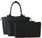 SOCHA Leren Dames Laptoptas 15-17.3 inch Diamond Caddy Zwart