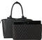 SOCHA Leren Dames Laptoptas 15-17.3 inch Diamond Caddy Zwart