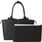 SOCHA Leren Dames Laptoptas 15-17.3 inch Diamond Caddy Zwart