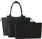 SOCHA Leren Dames Laptoptas 15-17.3 inch Diamond Caddy Zwart