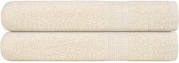 vidaXL - Saunahanddoeken - 2 - st - 80x200 - cm - 360 - g/m² - 100% - katoen - crème