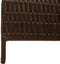 vidaXL - Kamerscherm - 4 - Panelen - Vouwbaar - Bruin - 195x180 - cm - Poly - Rattan