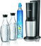 SodaStream Crystal Megapack - Zwart - Incl 2 glazen karaffen