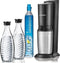 SodaStream Crystal Megapack - Zwart - Incl 2 glazen karaffen