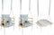Houten 3 in 1 Meegroeischommel Schommel met Kussen - Licht Grijs - Baby Peuter Kleuter
