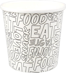 Soep beker words 25 stuks + 25 deksels. (750ml)