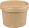 Soepbeker Met Deksel - Kraft - 236 ml - FSC - 25 stuks