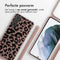 iMoshion Hoesje Geschikt voor Samsung Galaxy S21 Plus Hoesje Met Koord - iMoshion Siliconen design hoesje met koord - Roze / Animal Pink