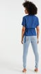 WE Fashion - Overslagtop - Ruches V-hals Korte mouwen - XL